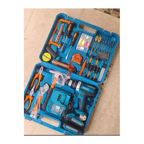 Makita Accessories 21V Cordless 2 Battery Electric Drill With LED Tool Set