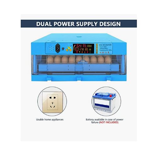 64 Eggs Capacity Full Auto Incubator Hatcher (uses Electricity,solar Or Battery)