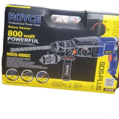 Royce 800w High-Powered Versatile Tool For Drilling And Chiseling In Hard Materials