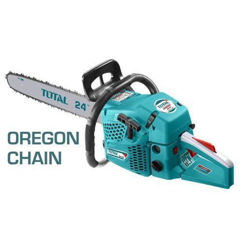 TOTAL 62cc Powerful Commercial Gasoline Chain Saw Complete With Oregon Chain