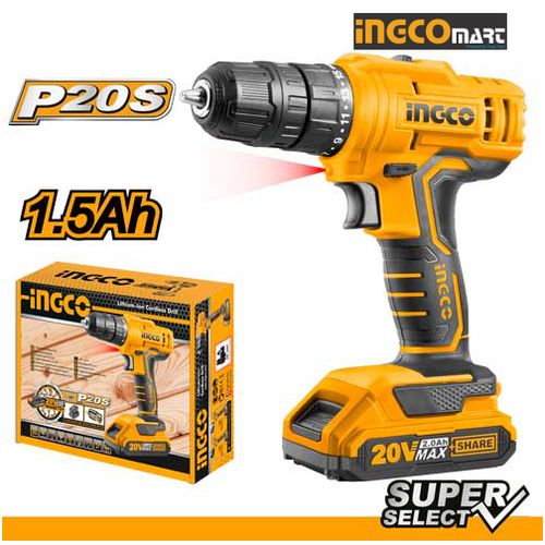 Ingco LITHIUM-ION CORDLESS DRILL – CDLI20011