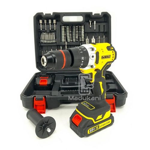 Dewalt 88Vmax Cordless Drill With Impact Hammer Function And Bits