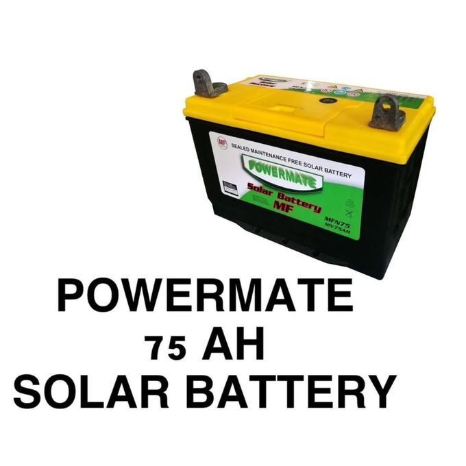 Powermate 75AH Solar Battery Dry Cell Maintenance Solar Battery