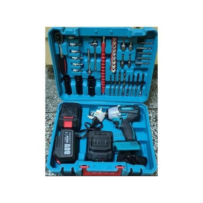 Makita 88V Cordless 2 Battery Electric Hammer Drill Complete Toolset