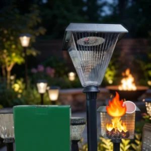 YX 3202 Solar Garden Pillar Lights