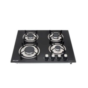 Bolesi 4 Burner Inbuilt Glass Tempered Gas Hob
