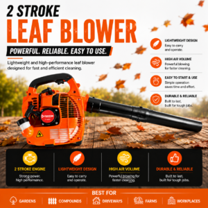 2-Stroke Petrol Leaf Blower High Performance Garden Blower