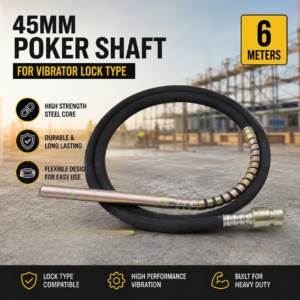 45mm Poker Shaft for Vibrator – Lock Type (6 Metres)