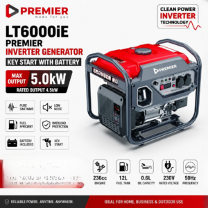 5.0kW Premier LT6000iE Petrol Inverter Generator