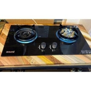 Bolesi Built-In 2 Burner Gas Hob – with Gas Sensor & Wok Burner
