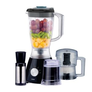 MIKA Blender - 1.5L, 4 in 1, with Grinder, Chopper & SS Filter, 400W (MBLR304B)