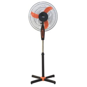Mika 16-Inch Standing Fan (Orange & Black)