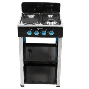Rebune 3 Gas + 1 Electric Standing Cooker with Shelves