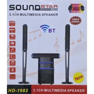 Soundstar HD-1982 3.1CH Tallboy Multimedia Speaker System 60000W
