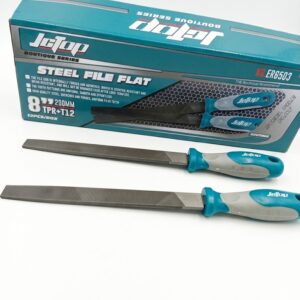 Jctop 8" Flat Steel File 200mm TPR Handle (ER6503)