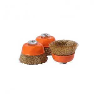 4" Cup Wire Brush for Angle Grinder (Twisted / Crimped Wire)