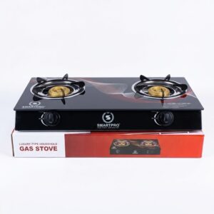 SmartPro 2 Burner Tempered Glass Top Gas Stove