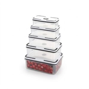 5-Piece Airtight Plastic Storage Container Set