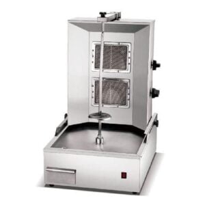 2 Burner Commercial Stainless Steel Gas Shawarma Machine