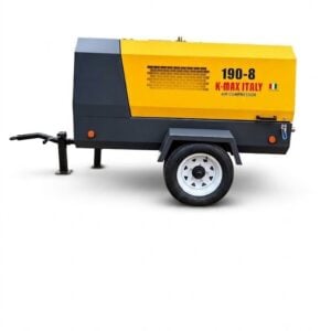 5 m³/min Kmax Italy AK190-8 Portable Diesel Screw Air Compressor