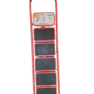 HSL6 (6 Step) Household Foldable Steel Red Ladder