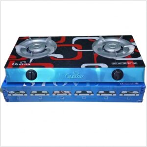 Olelon 2 Burner Glass Top Gas Cooker