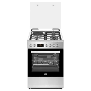 Simfer F6316SEWIM 60X60cm 3 Gas + 1 Electric Cooker, Inox Grey