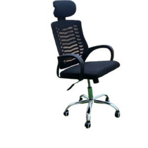 Secretarial High Back Mesh Office Chair with Headrest