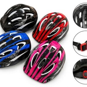 Premier D-0237 Kids Bicycle Helmet with Adjustable Fit Dial, Adjustable Strap and Air Vents